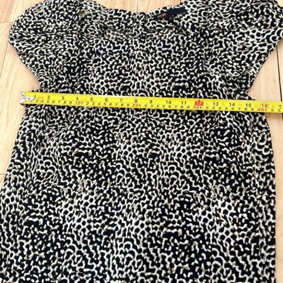 Maje 100% silk puff short sleeve top - Picture 9 of 10